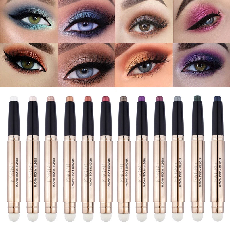 Eye Shadow Stick Double Head Eyeshadow Pen Matte Pearlescent Highlight Pencil - Image 1 of 4