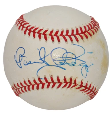 Béisbol firmado por Benito Santiago de la Liga Nacional (SAN DIEGO PADRES) Cachorros Marlins Rojos con certificado de autenticidad Foto 1 de 2