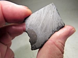 GREAT DEAL! LOW PRICE! SENSATIONAL SAINT-AUBIN IRON METEORITE SLICE! 51.6 GMS - Picture 1 of 8