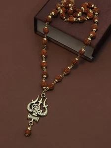 Rudraksha 5 Mukhi Face Rudraksh Mala 10mm 108 Beads Energised Original - Picture 1 of 4
