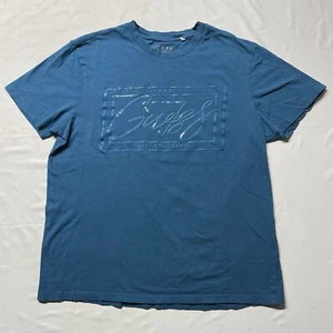 GUESS Los Angeles T-Shirt Men’s Large Blue Hip Hop Rap Hipster Streetwear Logo - Picture 1 of 8