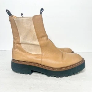 Sam Edelman Laguna Chelsea Boots braun Leder hellbraun Größe 9 Damen " - Bild 1 von 5