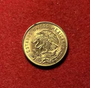 Mexico 1965 5 Centavos UNC Brass Coin KM#426 T5120 - Picture 1 of 2