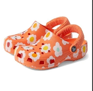 Crocs Zen Garden Sensory Classic Terry Cloth Clogs for Kids Size J1 - Picture 1 of 4