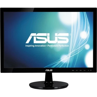 ASUS VS197D-P 18.5" Wide Screen LCD Monitor 50,000,000:1 High Contrast SmartView - Image 1 of 3
