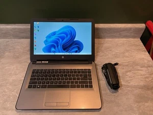 Portátil HP 14-an013nr 14" AMD E2-7110 1,8 GHz 8 GB RAM 256 GB SSD Windows 11 - Imagen 1 de 10