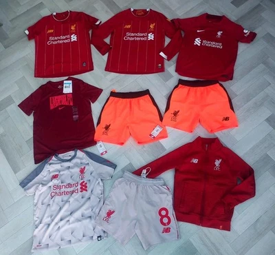Boys Liverpool FC Shirt & Jacket SHORTS BUNDLE  Size MEDIUM BOYS - Image 1 of 4