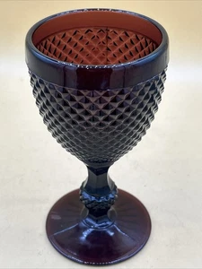 6.5” Vintage Plum Amethyst Glass Goblet.  - Picture 1 of 4