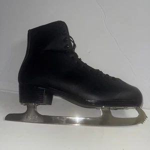 Scarpe sportive americane pattini da uomo foderati in tricot pattini da ghiaccio neri taglia 13 #552 - Foto 1 di 14