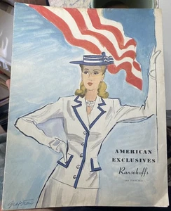 Summer 1942 San Francisco RANSOHOFFS Catalog of Women’s Fashions: RUTH GRAFSTROM - Picture 1 of 4
