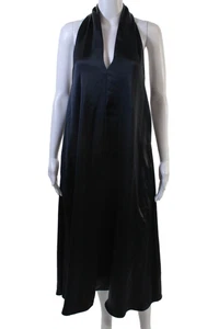 Samsoe & Samsoe Womens Halter Neck Sleeveless Cille Dress Salute Blue Size Small - Picture 1 of 7