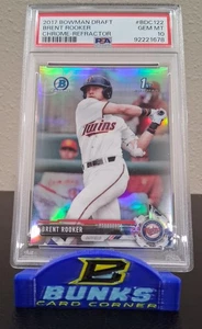 Brent Rooker 2017 Bowman Draft Refractor RC ¡PSA 10! Tarjeta #BDC-122 ATLÉTICA🔥 - Imagen 1 de 2
