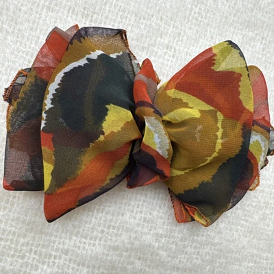 Clip de pelo vintage años 80 coqueta pasador multicolor con volantes llamativo lazo retro Foto 1 de 4