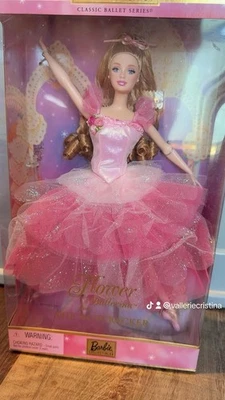 2000 FLOWER BALLERINA BARBIE FROM THE NUTCRACKER -28375 - ORIGINAL BOX UNOPENED - Image 1 of 4