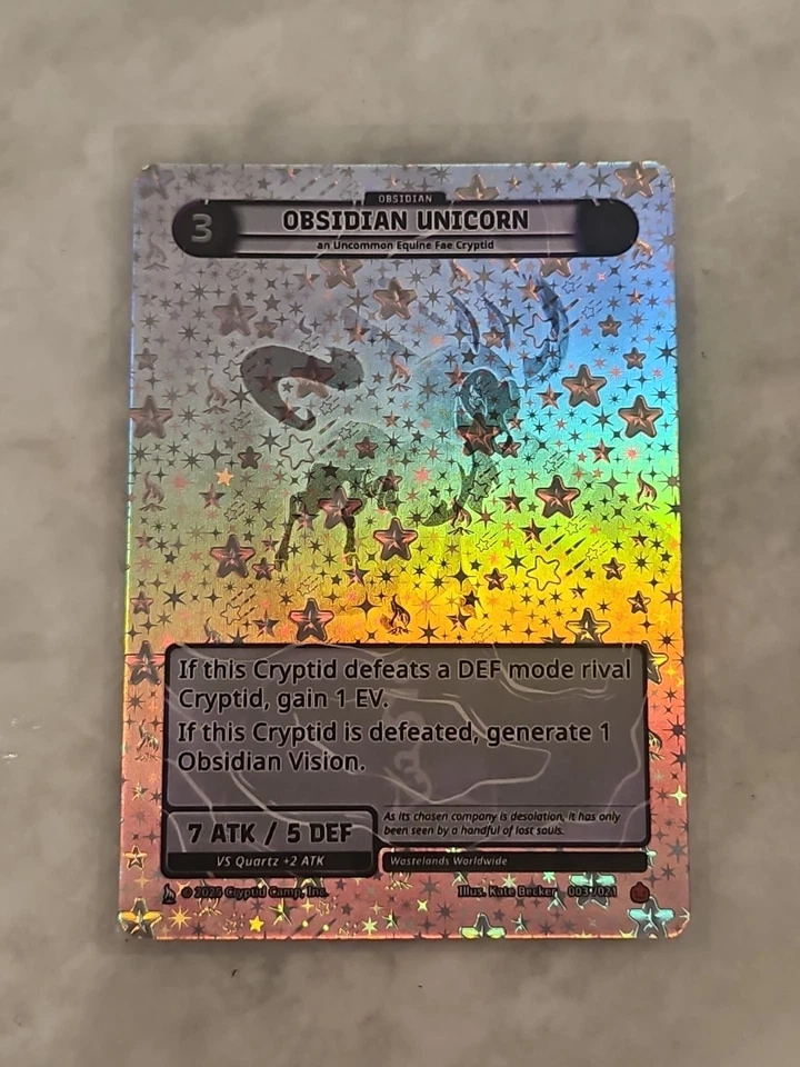 Cryptid Camp TCG Vision Rare Obsidian Unicorn!! - Image 1 of 1