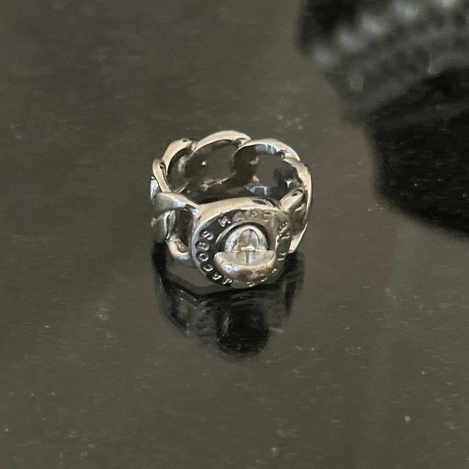 Marc Jacobs Silver Turnkey Katie Ring 7.5 - Image 1 of 2