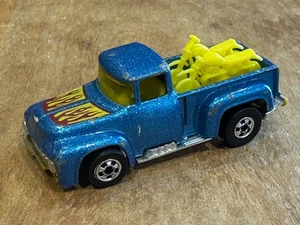 1973 Hot Wheels Hi-Tail Hauler '56 Ford Pick Up Truck Blue Vintage Motorcycles - Picture 1 of 5