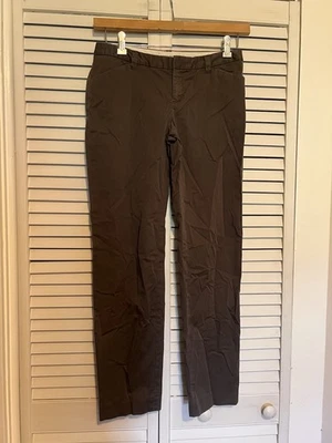 Pantalones de vestir para mujer BANANA REPUBLIC talla 4 Ryan Fit tiro medio elásticos grises Foto 1 de 4