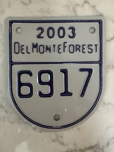 Del Monte Forest Gate Abzeichen für Pebble Beach 2003 - Bild 1 von 2