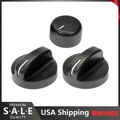 Dorman 76829 Heater & A/C Control Knob Kit Set of 3 for Dodge Chrysler Eagle _SK - Image 1 of 3