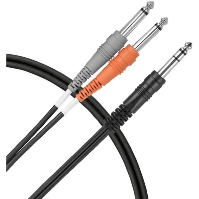 Cable en Y Livewire Essential Interconnect 1/4" TRS macho a 1/4" TS macho 3 pies negro Foto 1 de 3