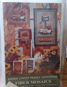 Cheep Family Additions Fiber Mosiacs Quilt Pattern Applique 88301 Flowers Chicks - Picture 1 of 2