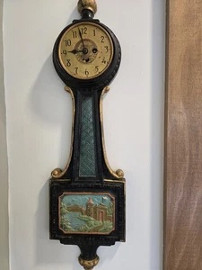 Lux Waterbury Colonial Banjo Clock - Picture 1 of 14