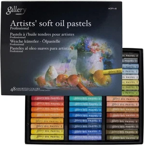Soft Oil Pastels Set of 48 - Assorted Colours - Picture 1 of 8