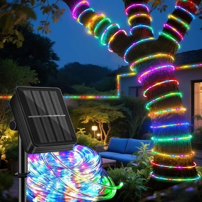 Solar LED String Lights Outdoor Garden Balcony Yard Fence Walkway Decor Lighting - Image 1 of 4