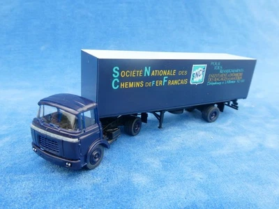 RARE TOP ! ROSKOPF 1.87 HO - SEMI-REMORQUE BERLIET GAK SNCF PAM PAM N° 735 - Photo 1/4