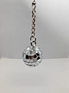 Disco Ball Ceiling Fan Pull Light Lamp Chain - Picture 1 of 3