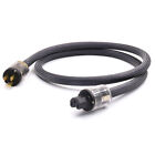 Câble d'alimentation Preffair HiFi audio américain AC 16 mm câble d'alimentation avec fiche de lampe américaine