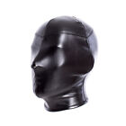 Bondage Sensory Deprivation Hood Head Harness Mask with Nose Hole Slave Fetish