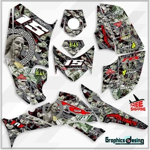 FREE SHIPPING HONDA TRX 250 2008 GRAPHICS KIT DECALS SAN JUDAS 12MIL GRSOR ATV - Picture 1 of 4