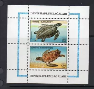 TURKEY MNH 1989 MS3061 SEA TURTLES - Picture 1 of 1