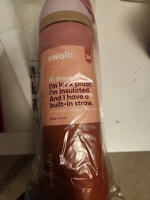 Owala Autumn Sunset Special Edition 24oz Stainless Steel FreeSip NEW Red Pink - Image 1 of 2