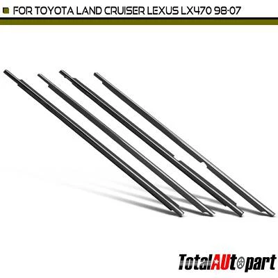 4x Cinturón de puerta resistente al clima para Toyota Land Cruiser Lexus LX470 98-07 delantero y trasero Foto 1 de 4