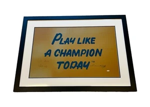 Lou Holtz, Charlie Weis Signed "Champion" Notre Dame Print (Steiner COA) *1291 - Picture 1 of 10