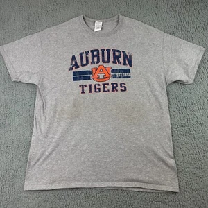 Auburn Tigers Shirt Mens Extra Large Gray NCAA Football Short Sleeve Gildan* - Picture 1 of 9