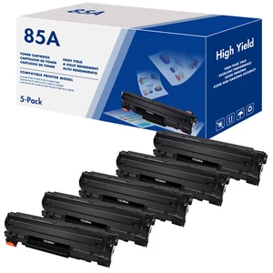 5PK CE285A Toner Cartridge For HP 85A LaserJet ProP1005 P1006 P1102 P1102w BK - Picture 1 of 6