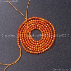 Grade AAA Brilliant Cut Shining Natural Gemstone 2mm 3mm 4mm Faceted Round Beads