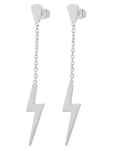 Edforce Stainless Steel Women's Girls Teens Drop Earrings Lightning Bolt Dangle - Picture 1 of 12