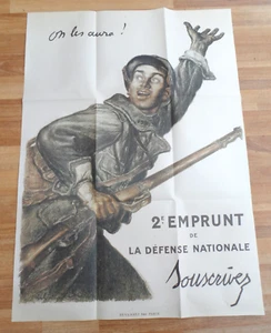 THE SPIRIT OF VERDUN "WE WILL GET THEM" 1916 POSTER # Size: 23" x 32" - Foto 1 di 1
