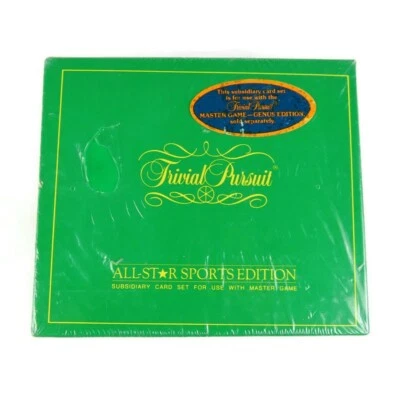 Vintage Trivial Pursuit ALL STAR SPORTS Edition Subsidiary Card Set NEW - Image 1 of 4