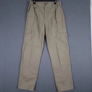 5.11 Tactical Taclite Pro Cargo Pants Mens 34x36 (33x32) Khaki Ripstop HEMMED - Picture 1 of 14