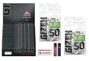 GIZEH BLACK® ACTIVE FILTER 6 MM  + GIZEH BLACK® KING SIZE - Bild 1 von 2