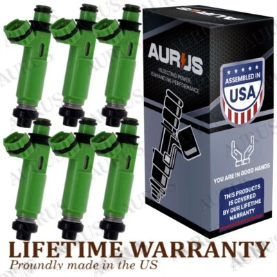 GENUINO Aurus 6 NUEVOS INYECTORES DE COMBUSTIBLE PARA 1997-2003 Mitsubishi Montero Sport 3.0 V6 Foto 1 de 2