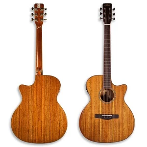 41" Electric Acoustic Guitar Top Solid Walnut Back&Side Walnut Mahogany Ncek - Bild 1 von 7