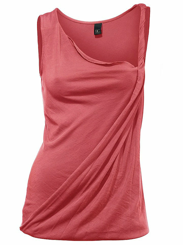 Damen Shirttop T-Shirt Polyester Tanktop Tank Koralle 038530 B.C. - Bild 1 von 1