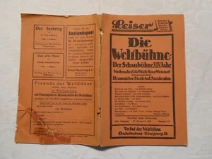 Die Weltbühne, Der Schaubühne, Zeitschrift 19.Jhg. 1923 Nr.52, Jacobsohn - Bild 1 von 2